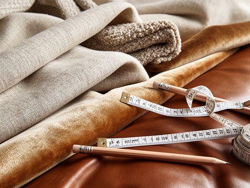 Upholstery fabric samples