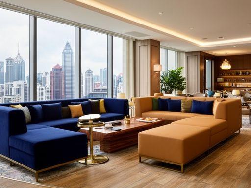 Hotel executive lounge with bespoke seating