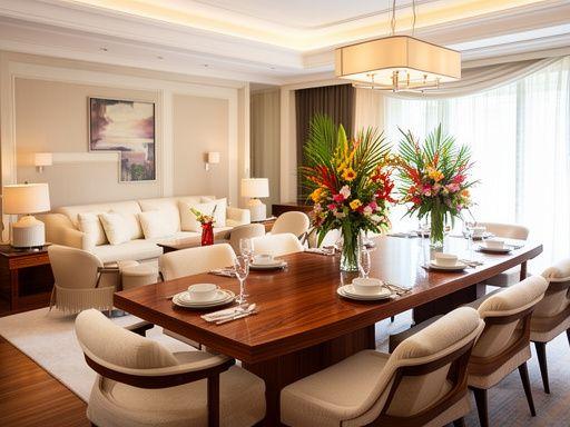 Hotel presidential suite living area